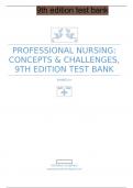 Test Bank for Professional Nursing Concepts & Challenges, 9th Edition, Beth Black 