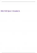 NSG 530 Quiz 3 Graded A