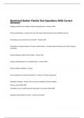 Restricted Barber Florida Test Questions With Correct Answers 