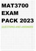 MAT3700 EXAM PACK 2023