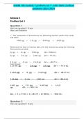 CHEM 103 module 3 problem set 3 -with 100% verified solutions-2023-2024