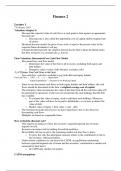 Finance 2 notes