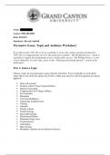 PHI 105 Topic 1 Assignment; Persuasive Essay; Topic and Audience Worksheet