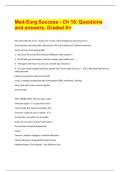 Med-Surg Success - Ch 18. Questions and answers. Graded A+ Document Content and Description Below