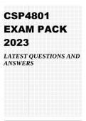 CSP4801 EXAM PACK 2023