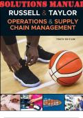 Operations and Supply Chain Management 10th Edition by Roberta  Russell and Bernard Taylor. - All Chapters 1-17 | SOLUTIONS MANUAL 