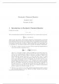 Stochastic Chemical Kinetics