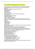 WGU D075 OA 2022 Questions and Answers