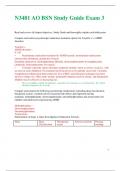 N3481 AO BSN Study Guide Exam 3