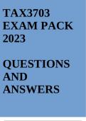 TAX3703 EXAM PACK 2023