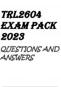 TRL2604 EXAM PACK 2023