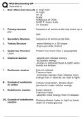 WGU Biochemistry OA (Latest 2022/2023) Verified Answers