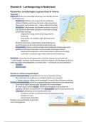 Samenvatting ALLE examenstof Domein E ‘Leefomgeving Nederland’ Aardrijkskunde VWO6