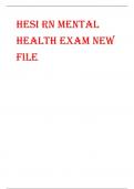 HESI RN MENTAL  HEALTH EXAM NEW  FILE