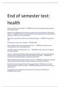 Exam (elaborations) Health 