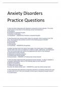 Exam (elaborations) Anxiety Disorders 