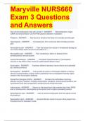 Bundle For NURS 660 2023 EXAM Questions with Complete Solutions