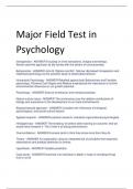 Exam (elaborations) Psychology 