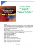 Test Bank For Applied Pathophysiology: A Conceptual Approach 4th Edition By Judi Nath; Carie Braun 9781975179199 Chapter 1-20