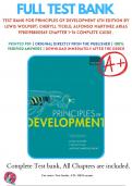 Test Bank For Principles of Development 6th Edition By Lewis Wolpert; Cheryll Tickle; Alfonso Martinez Arias 9780198800569 Chapter 1-14 Complete Guide .