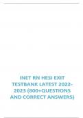 INET RN HESI EXIT EXAM VERSION 1 ACTUAL SCREENSHOTS 2022-2023 / HESI RN EXIT EXAM VERSION 1 2022- 2023