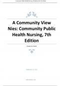 TEST BANK FOR COMMUNITY/PUBLIC HEALTH NURSING 7TH EDITION CHAPTER 1-34 ORIGINAL PDF GRADED A+