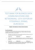 Test Bank For Business Data Communications and Networking, 13th Edition by FitzGerald, Dennis, Durcikova.pdf