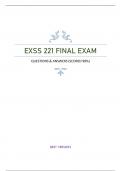 EXSS 221 FINAL EXAM - QUESTIONS & ANSWERS (SCORED 98%) BEST VERSION