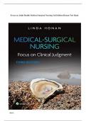 Focus on Adult Health Medical Surgical Nursing 3rd Edition Honan Test Bank