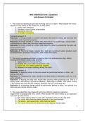 NSG 3100 NCLEX Unit 1 Questions and Answers|A Graded