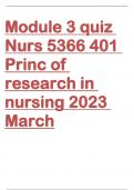 NURS 5366 Module 3 Quiz PRINC OF RESEARCH IN NURSING.