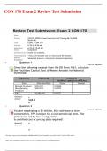 CON 170 Exam 2 Review Test Submission; GRADED SOLUTION.