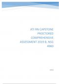 ATI RN capstone proctored comprehensive assessment 2019 B, NSG 4060.