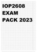 IOP2608 EXAM PACK 2023