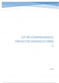ATI RN Comprehensive Predictor Exam2019 Form C.
