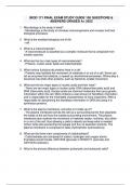 BIOD 171 FINAL EXAM STUDY GUIDE 100 QUESTIONS &  ANSWERS GRADED A+ 2023