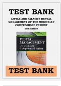 LITTLE AND FALACE'S DENTAL MANAGEMENT OF THE MEDICALLY COMPROMISED PATIENT 9TH EDITION TEST BANK ISBN-978-0323443555