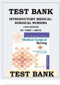 INTRODUCTORY MEDICAL-SURGICAL NURSING 12TH EDITION BY TIMBY SMITH TEST BANK ISBN-9781496351333