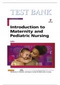 Introduction To Maternity And Pediatric Nursing 7th Edition Leifer Test Bank