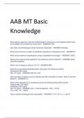 Exam (elaborations) AAB MT (BasicKnowledge) 