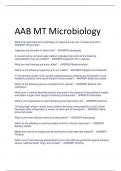 Exam (elaborations) AAB MT (Microbiology) 