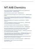 Exam (elaborations) AAB MT (Chemistry) 