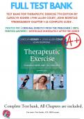 Test Bank For Therapeutic Exercise 7th Edition By Carolyn Kisner; Lynn Allen Colby; John Borstad 9780803658509 Chapter 1-26 Complete Guide .