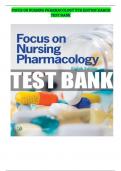 Focus on Nursing Pharmacology 8th Edition Karch Test Bank