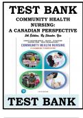 TEST BANK FOR COMMUNITY HEALTH NURSING-A CANADIAN PERSPECTIVE 5th Edition, By Stamler, Yiu