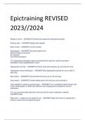 Exam (elaborations) EPIC Training 