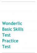 Wonderlic Basic Skills Test Practice  Test  Series.