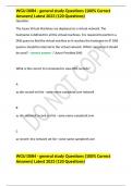 WGU D084 - general study Questions (100% Correct Answers) Latest 2023 (120 Questions)