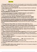 NCIC/TCIC TEST QUESTIONS AND ANSWERS Course NCIC/TCIC Institution NCIC/TCIC The goal of NCIC is to - Answer- Help the criminal justice community perform its duties by providing and maintaining a computerized filling system of accurate and timely documente