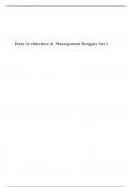 Data Architecture & Management Designer Set 1